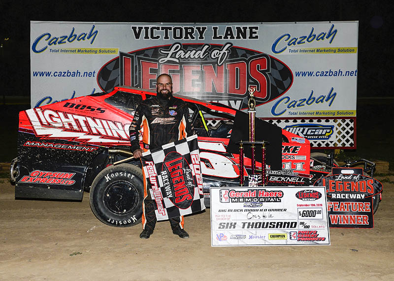 Chris Hile victory lane photo attachment by Don Romeo